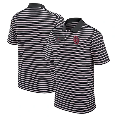 Jordan Brand White Oklahoma Sooners Primetime Victory Striped Performance Polo