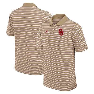 Jordan Brand White Oklahoma Sooners Primetime Victory Striped Polo