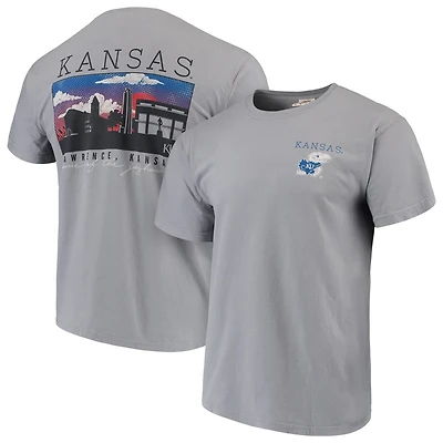 Kansas Jayhawks Comfort Colors Campus Scenery T-Shirt