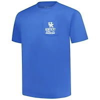 Kentucky Wildcats Big  Tall Mascot Overlay Essential Pocket T-Shirt