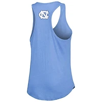 League Collegiate Wear Carolina North Tar Heels Two-Hit Intramural Tri-Blend Scoop Neck Racerback Tank Top