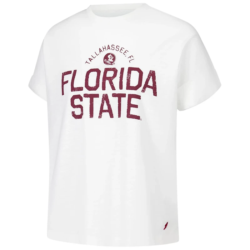 League Collegiate Wear Florida State Seminoles Slub Rolled Cuff T-Shirt