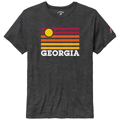 League Collegiate Wear Georgia Bulldogs Hyper Local Victory Falls Tri-Blend T-Shirt