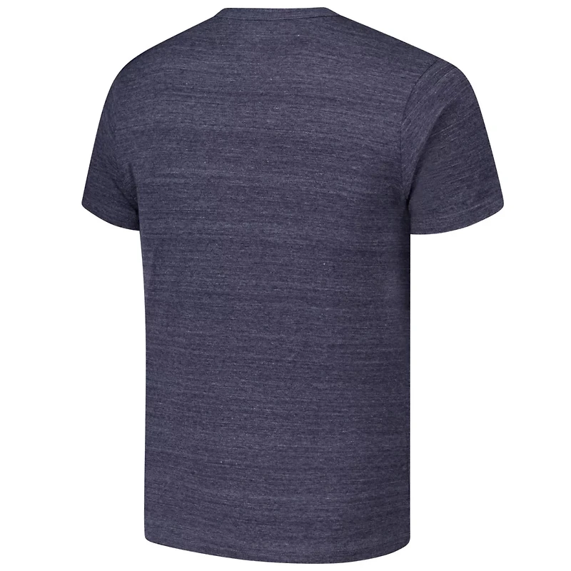 League Collegiate Wear Heather Michigan Wolverines Arch Script Victory Falls Tri-Blend T-Shirt