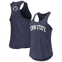 League Collegiate Wear Heather Penn State Nittany Lions Two-Hit Intramural Tri-Blend Scoop Neck Racerback Tank Top