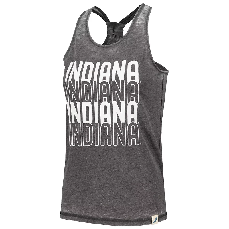 League Collegiate Wear Indiana Hoosiers Stacked Name Racerback Tank Top