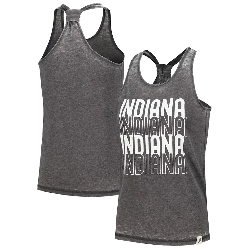 League Collegiate Wear Indiana Hoosiers Stacked Name Racerback Tank Top