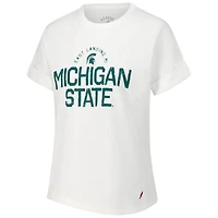 League Collegiate Wear Michigan State Spartans Slub Rolled Cuff T-Shirt