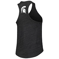League Collegiate Wear Michigan State Spartans Two-Hit Intramural Tri-Blend Scoop Neck Racerback Tank Top