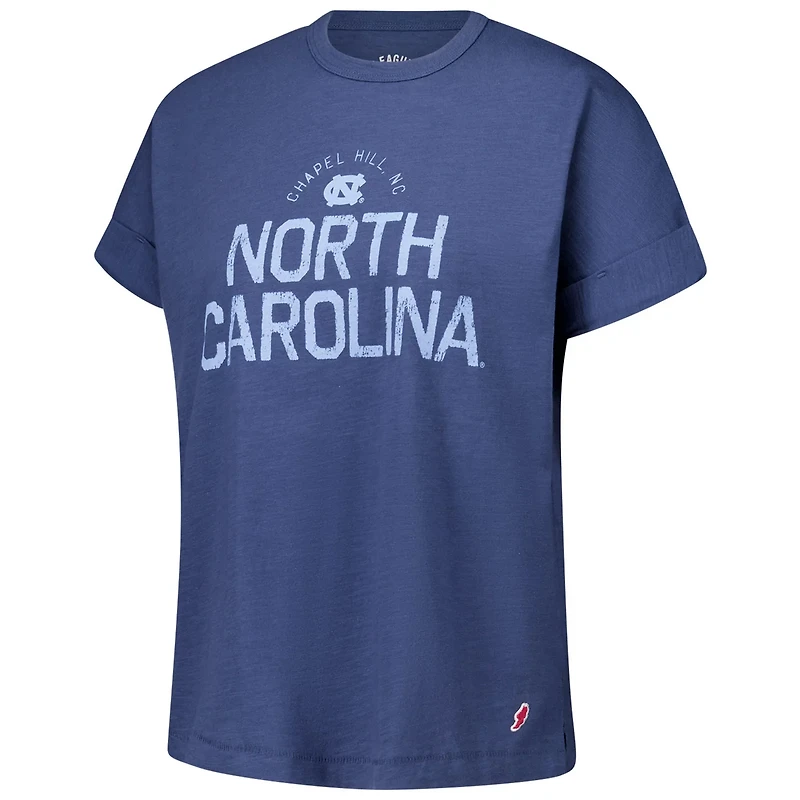 League Collegiate Wear North Carolina Tar Heels Slub Rolled Cuff T-Shirt
