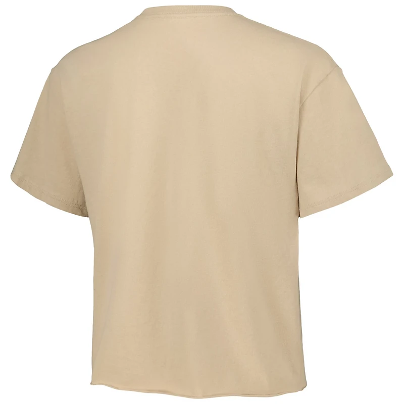 League Collegiate Wear Wisconsin Badgers Banner Clothesline Cropped T-Shirt