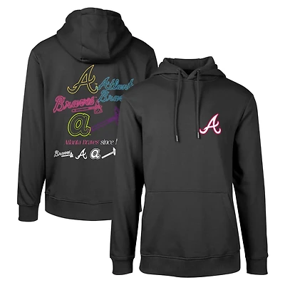 Levelwear Atlanta Braves Podium Vintage Pullover Hoodie