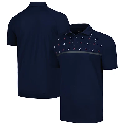Levelwear Atlanta Braves Sector Batter Up Raglan Polo