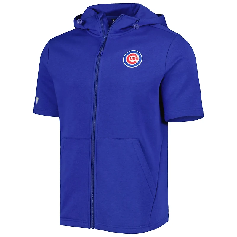 Levelwear Chicago Cubs Recruit Full-Zip Short Sleeve Hoodie