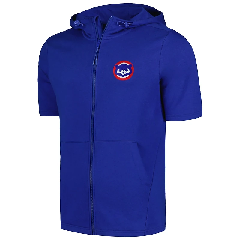 Levelwear Chicago Cubs Recruit Short Sleeve Full-Zip Hoodie
