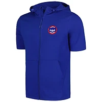 Levelwear Chicago Cubs Recruit Short Sleeve Full-Zip Hoodie