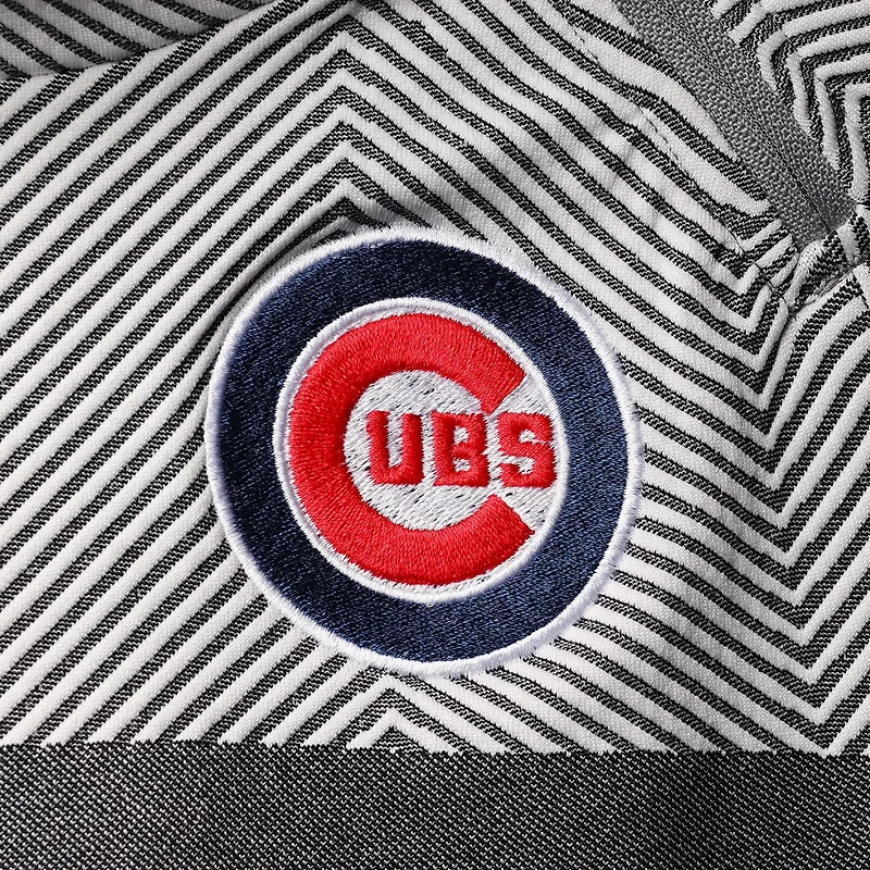 Levelwear Chicago Cubs Verse Asymmetrical Raglan Tri-Blend Quarter-Zip Jacket