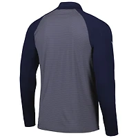 Levelwear Houston Astros Charter Striped Raglan Quarter-Zip Top