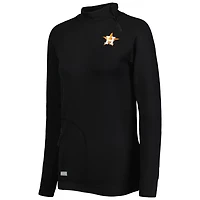 Levelwear Houston Astros Verse Asymmetrical Raglan Tri-Blend Quarter-Zip Jacket