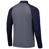 Levelwear New York Yankees Charter Striped Raglan Quarter-Zip Top