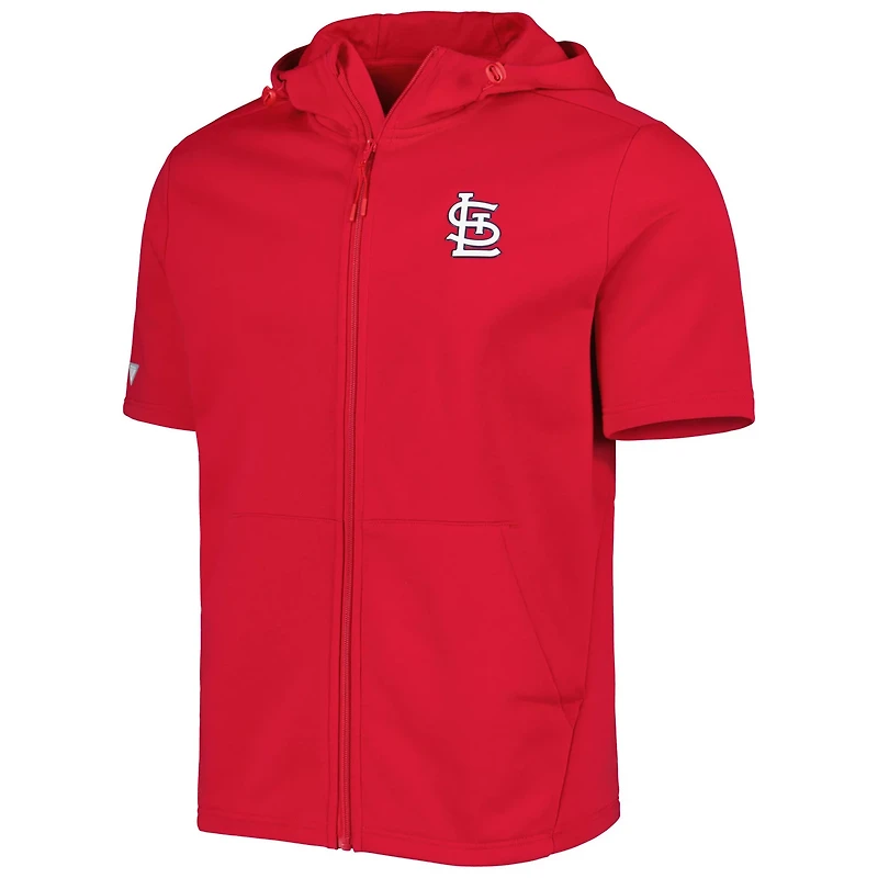 Levelwear St Louis Cardinals Recruit Full-Zip Short Sleeve Hoodie