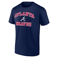 Logo Athletic Atlanta Braves Heart and Soul T-Shirt
