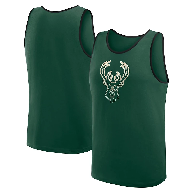 Logo Athletic Hunter Milwaukee Bucks Unmatched Success Tank Top