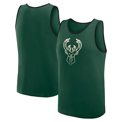 Logo Athletic Hunter Milwaukee Bucks Unmatched Success Tank Top