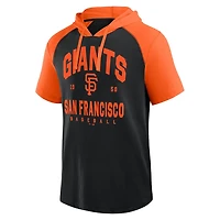 Logo Athletic San Francisco Giants Prime Raglan Short Sleeve Hoodie T-Shirt