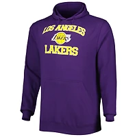 Los Angeles Lakers Big  Tall Heart  Soul Pullover Hoodie