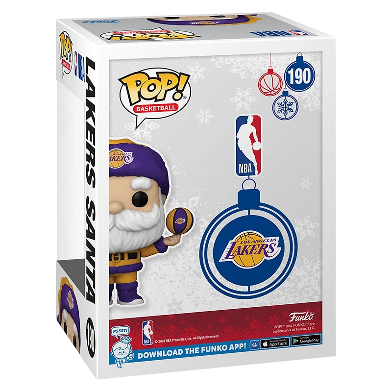 Los Angeles Lakers Santa Funko Pop 2024 Fanatics Exclusive Vinyl Figure