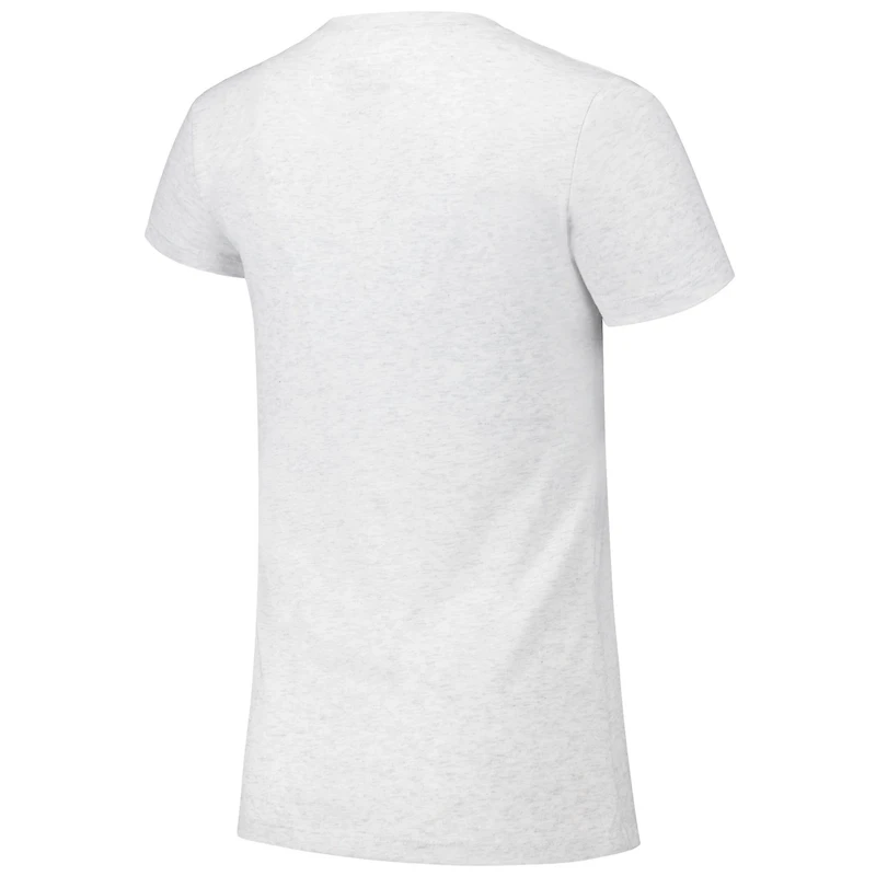 LSU Tigers Checkered Team Name Wavy Tri-Blend T-Shirt