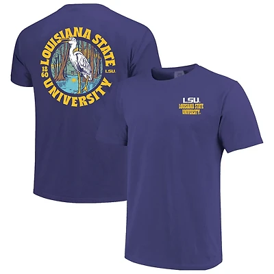 LSU Tigers Comfort Colors Thick Lined Landscape T-Shirt