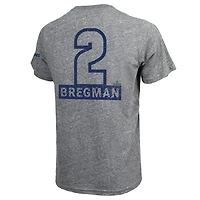 Majestic Threads Alex Bregman Houston Astros 2022 World Series Champions Name  Number Tri-Blend T-Shirt