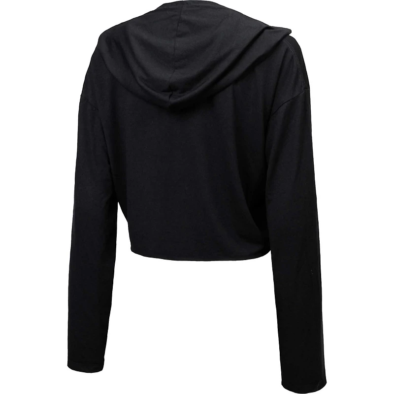 Majestic Threads Chicago Cubs Leopard Cropped Hoodie