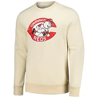Majestic Threads Cincinnati Reds Fleece Pullover Sweatshirt