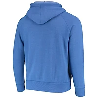 Majestic Threads Heathered Golden State Warriors Mantra Tri-Blend V-Neck Raglan Pullover Hoodie