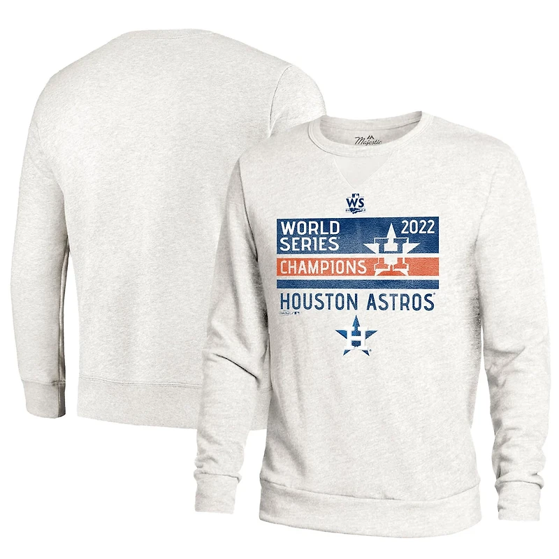 Majestic Threads Houston Astros 2022 World Series Champions Front Line Pullover Sweatshirt