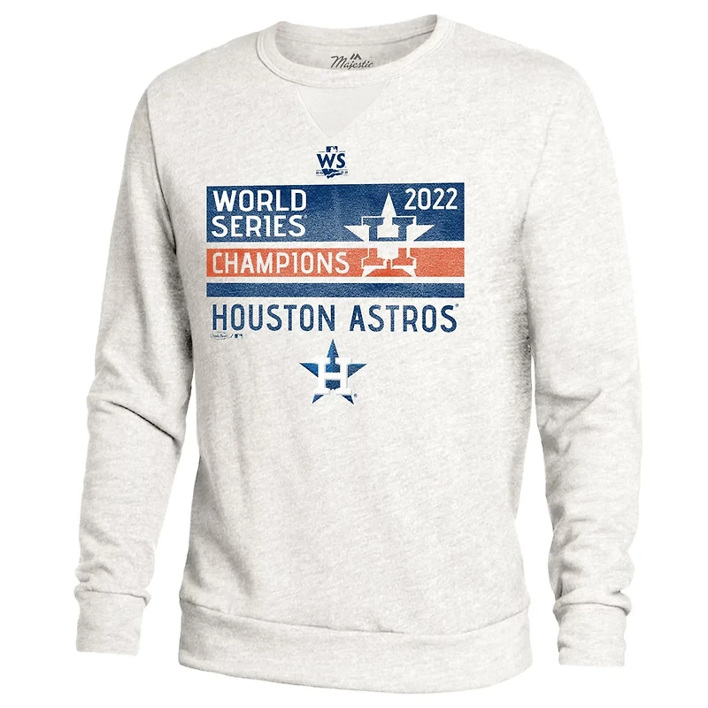 Majestic Threads Houston Astros 2022 World Series Champions Front Line Pullover Sweatshirt