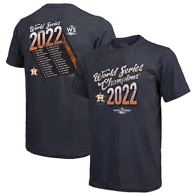 Majestic Threads Houston Astros 2022 World Series Champions Life Of The Party Tri-Blend T-Shirt