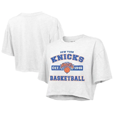 Majestic Threads New York Knicks Boxy Crop Top