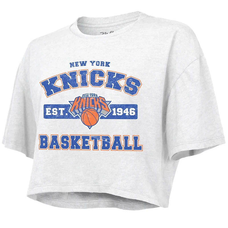 Majestic Threads New York Knicks Boxy Crop Top