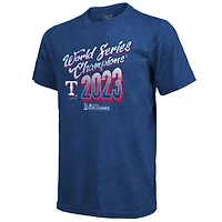 Majestic Threads Texas Rangers 2023 World Series Champions Life Of The Party Tri-Blend Roster T-Shirt