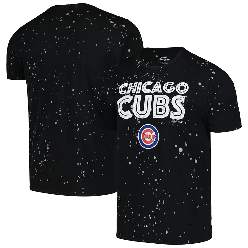 Majestic Threads White Chicago Cubs Splatter T-Shirt