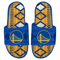 Men's ISlide Golden State Warriors Shooting Touch Rwanda Pattern Gel Slide Sandals