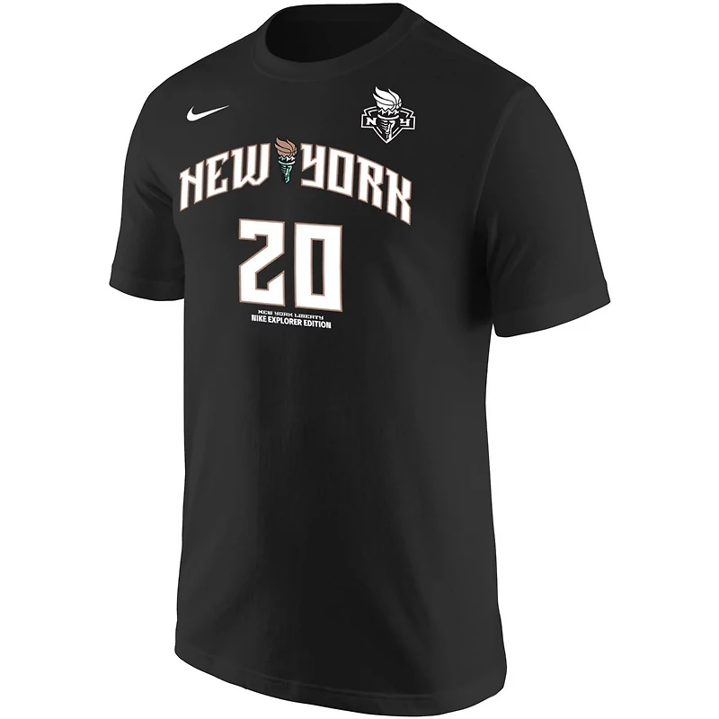 Men's Nike Sabrina Ionescu New York Liberty Explorer Edition Name Number T-Shirt