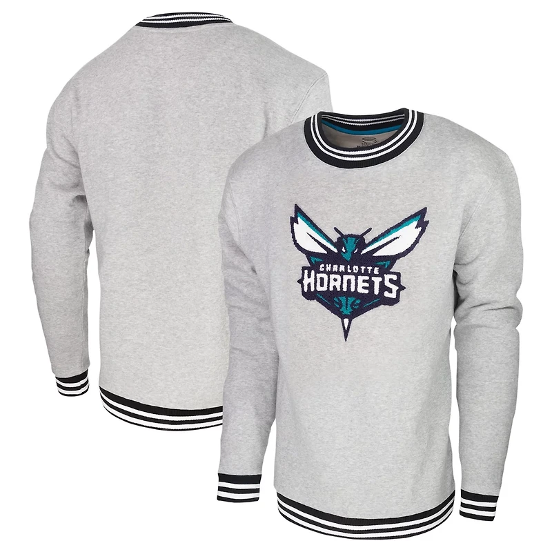 Men's Stadium Essentials Charlotte Hornets Club Level Pullover Sweatshirt