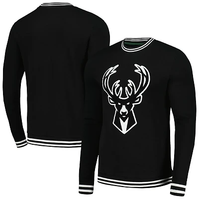 Men's Stadium Essentials Milwaukee Bucks Club Level Pullover Sweatshirt
