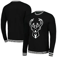 Men's Stadium Essentials Milwaukee Bucks Club Level Pullover Sweatshirt