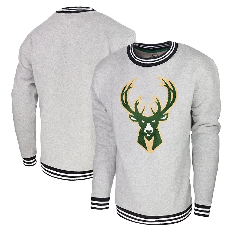 Men's Stadium Essentials Milwaukee Bucks Club Level Pullover Sweatshirt